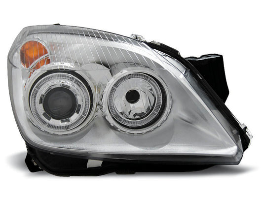 Tuning-Tec Angel Eyes Scheinwerfer für Opel Astra H 04-09 chrom
