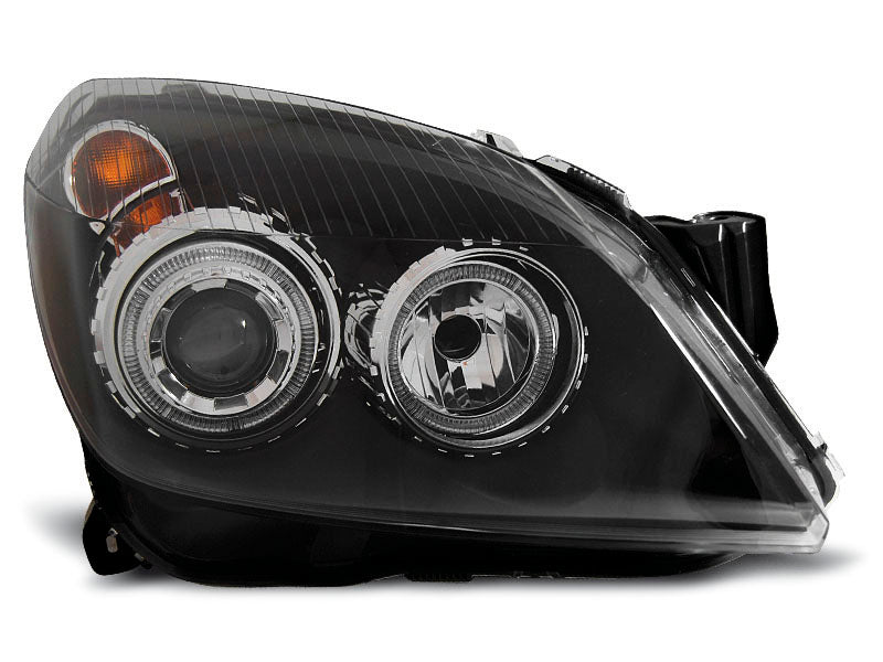 Tuning-Tec Angel Eyes Scheinwerfer für Opel Astra H 04-09 schwarz