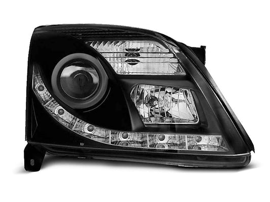 Tuning-Tec LED Tagfahrlicht Scheinwerfer für Opel Vectra C / Signum 02-05 schwarz