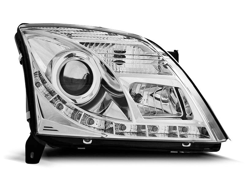 Tuning-Tec Xenon LED Tagfahrlicht Scheinwerfer für Opel Vectra C / Signum 02-05 chrom