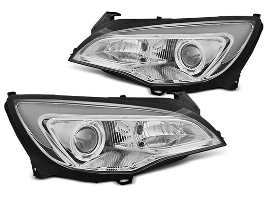 Tuning-Tec LED Tagfahrlicht Scheinwerfer für Opel Astra J 10-15 chrom