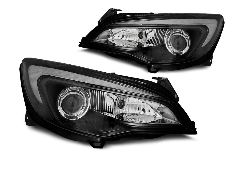 Tuning-Tec LED Tagfahrlicht Scheinwerfer für Opel Astra J 10-15 schwarz