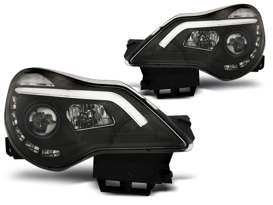 Tuning-Tec LED Tagfahrlicht Scheinwerfer für Opel Corsa D 11-14 schwarz