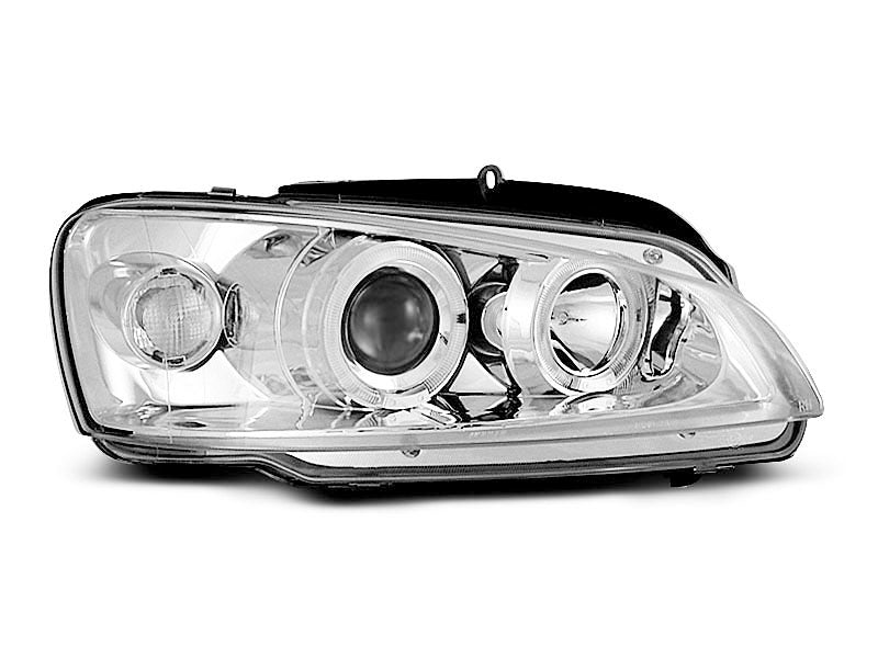 Tuning-Tec LED Angel Eyes Scheinwerfer für Peugeot 106 96-03 chrom