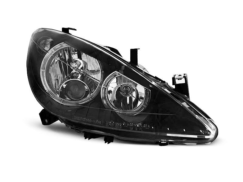 Tuning-Tec Angel Eyes Scheinwerfer für Peugeot 307 01-05 schwarz