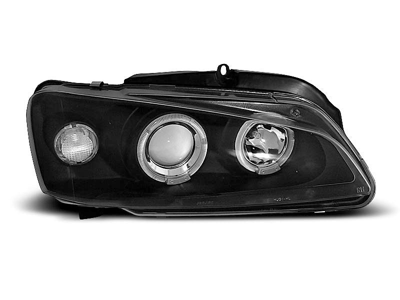 Tuning-Tec LED Angel Eyes Scheinwerfer für Peugeot 106 96-03 schwarz