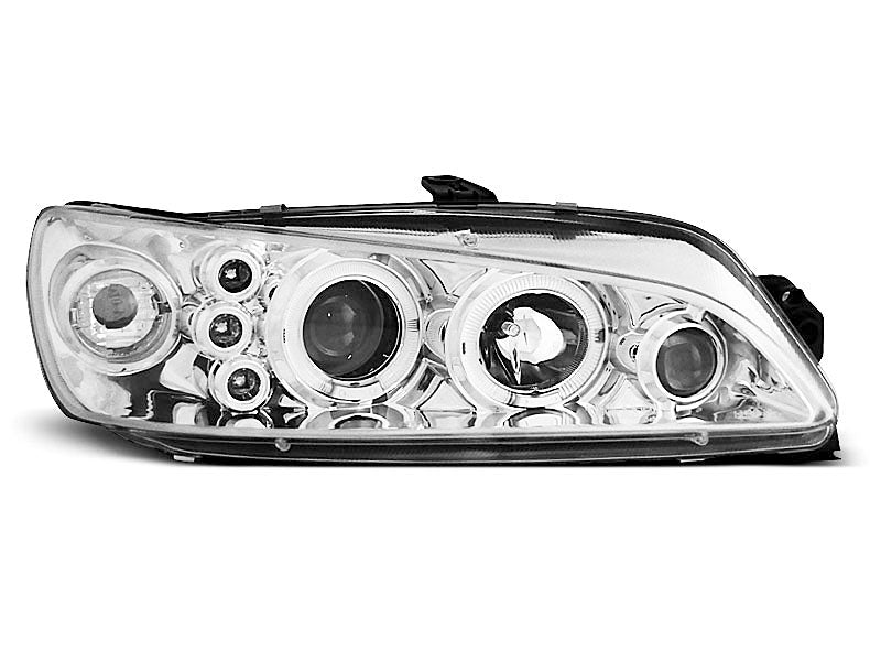 Tuning-Tec LED Angel Eyes Scheinwerfer für Peugeot 306 93-97 chrom