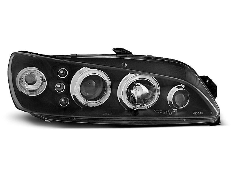 Tuning-Tec LED Angel Eyes Scheinwerfer für Peugeot 306 93-97 schwarz