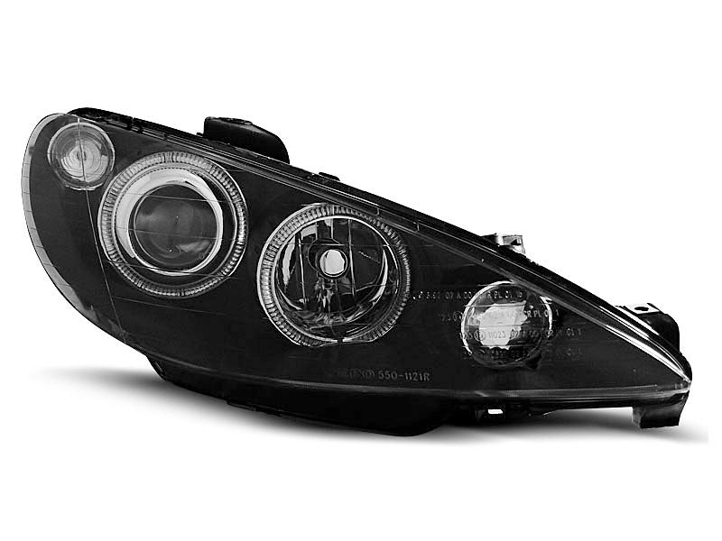 Tuning-Tec Angel Eyes Scheinwerfer für Peugeot 206 02-14 schwarz