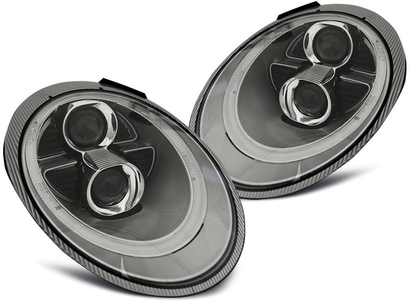 Tuning-Tec Xenon LED Tagfahrlicht Scheinwerfer für Porsche 911 997 04-09 silber