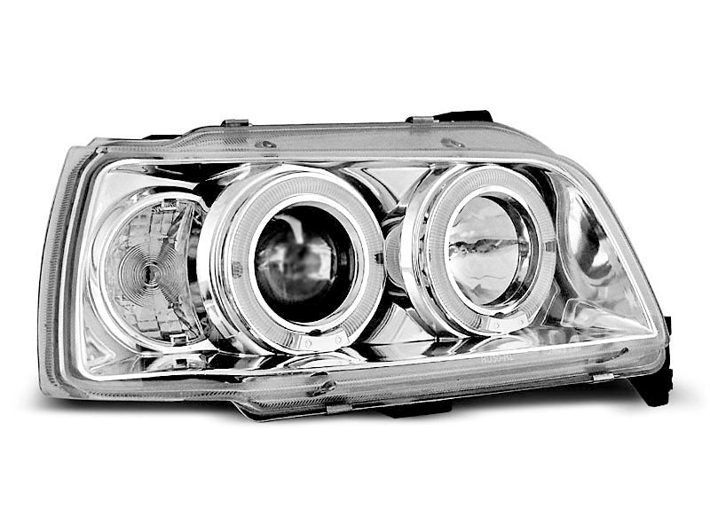 Tuning-Tec LED Angel Eyes Scheinwerfer für Renault Clio 1 90-95 chrom