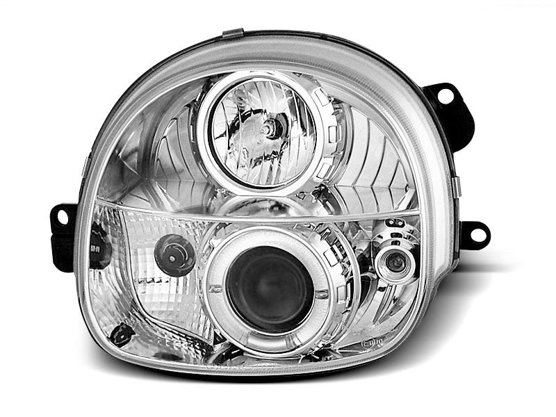 Tuning-Tec LED Angel Eyes Scheinwerfer für Renault Twingo 93-98 chrom