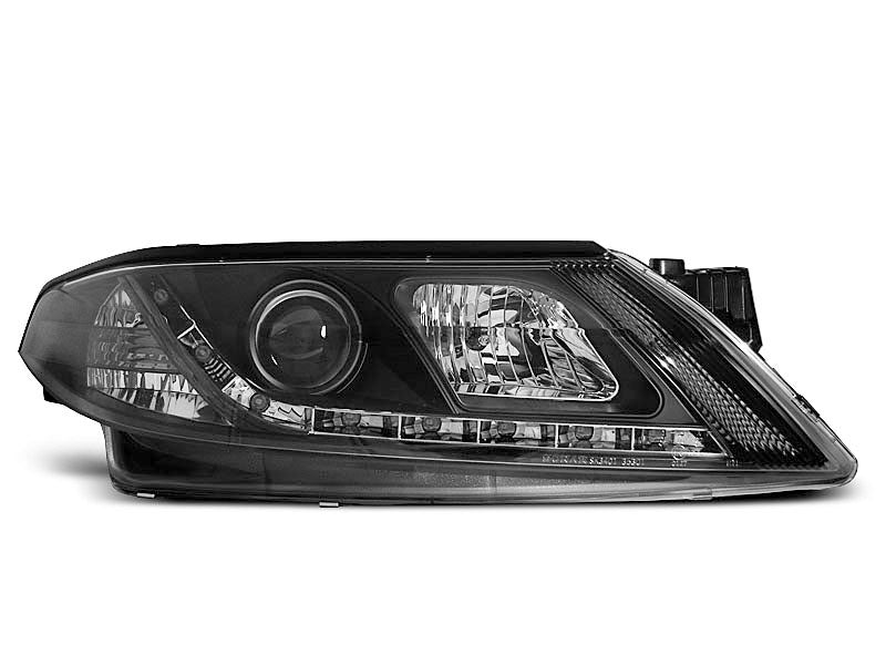 Tuning-Tec LED Tagfahrlicht Scheinwerfer für Renault Laguna 2 01-05 schwarz