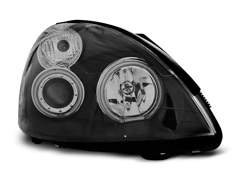 Tuning-Tec CCFL Angel Eyes Scheinwerfer für Renault Clio 2 01-05 schwarz