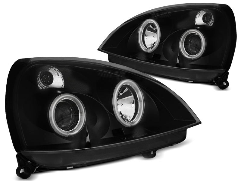 Tuning-Tec CCFL Angel Eyes Scheinwerfer für Renault Clio 2 01-05 schwarz