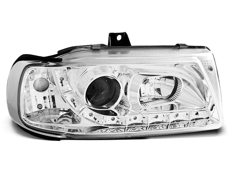 Tuning-Tec LED Tagfahrlicht Scheinwerfer für Seat Ibiza 6K / Cordoba 93-99 chrom