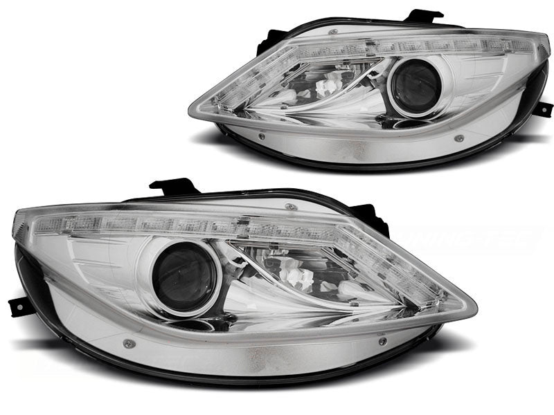 Tuning-Tec LED Tagfahrlicht Scheinwerfer für Seat Ibiza 6J 08-12 chrom