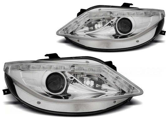 Tuning-Tec LED Tagfahrlicht Scheinwerfer für Seat Ibiza 6J 08-12 chrom