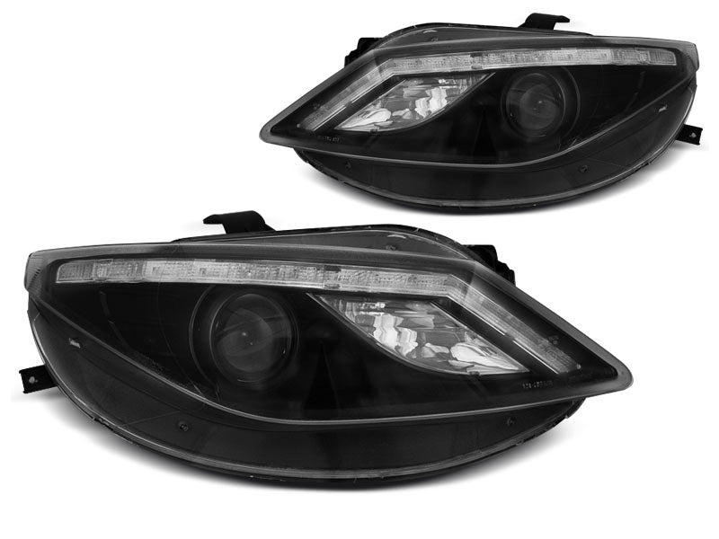 Tuning-Tec LED Tagfahrlicht Scheinwerfer für Seat Ibiza 6J 08-12 schwarz