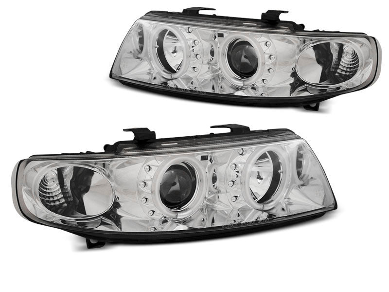 Tuning-Tec CCFL Angel Eyes Scheinwerfer für Seat Leon 1M / Toledo 99-04 chrom
