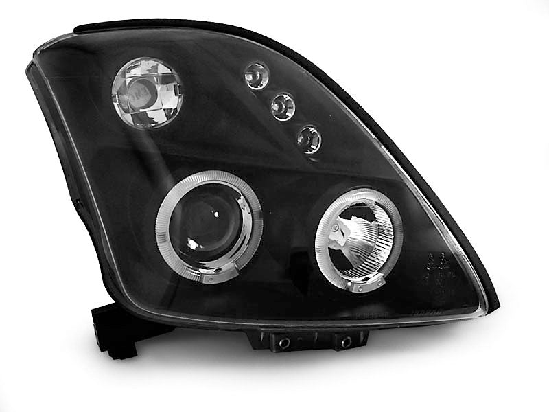 Tuning-Tec LED Angel Eyes Scheinwerfer für Suzuki Swift 05-10 schwarz