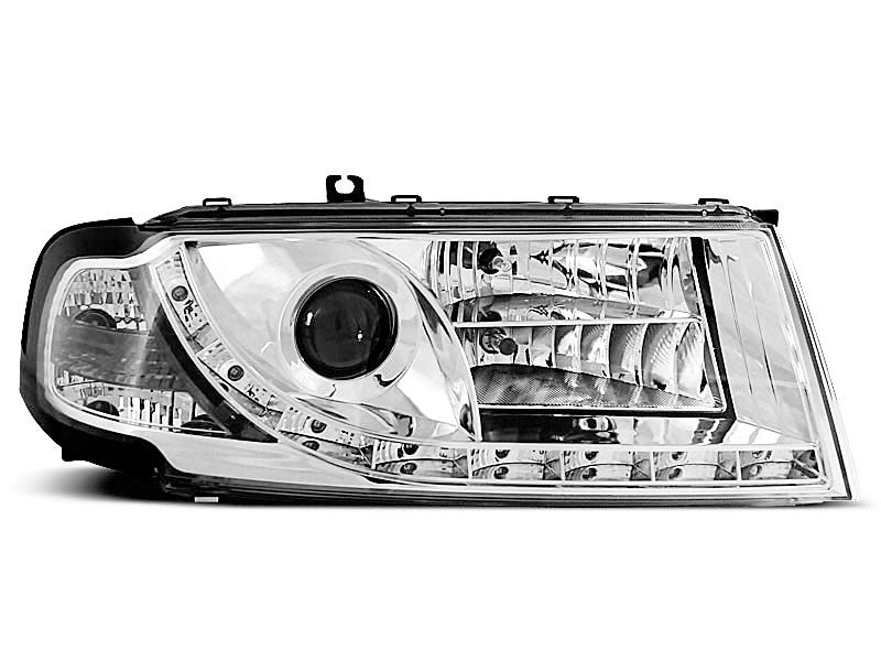 Tuning-Tec LED Tagfahrlicht Scheinwerfer für Skoda Octavia 1 (1U) 00-10 chrom