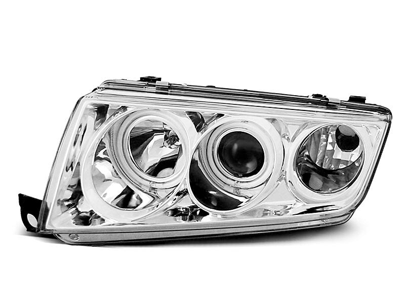 Tuning-Tec CCFL Angel Eyes Scheinwerfer für Skoda Fabia 1 99-08 chrom