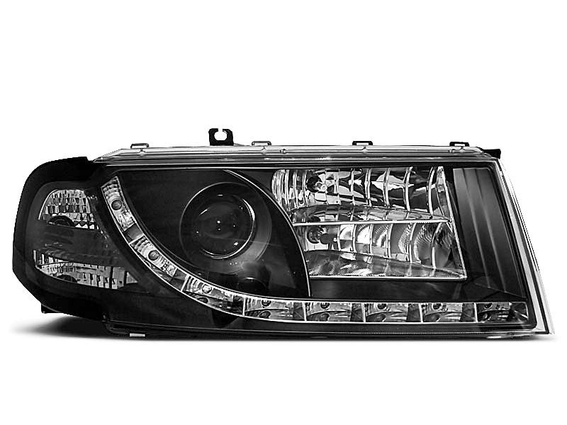 Tuning-Tec LED Tagfahrlicht Scheinwerfer für Skoda Octavia 1 (1U) 00-10 schwarz