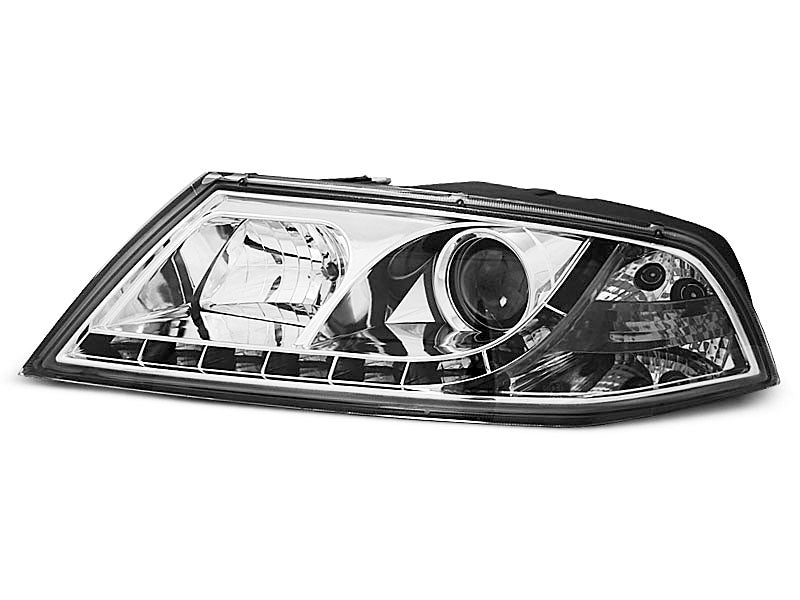 Tuning-Tec LED Tagfahrlicht Scheinwerfer für Skoda Octavia 2 (1Z) 04-08 chrom