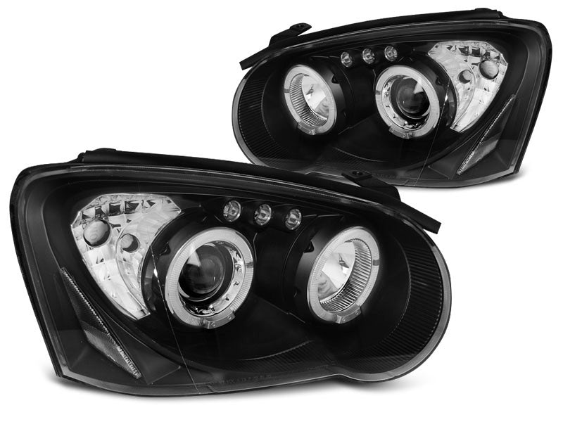 Tuning-Tec LED Angel Eyes Scheinwerfer für Subaru Impreza 2 (GD) 03-05 schwarz