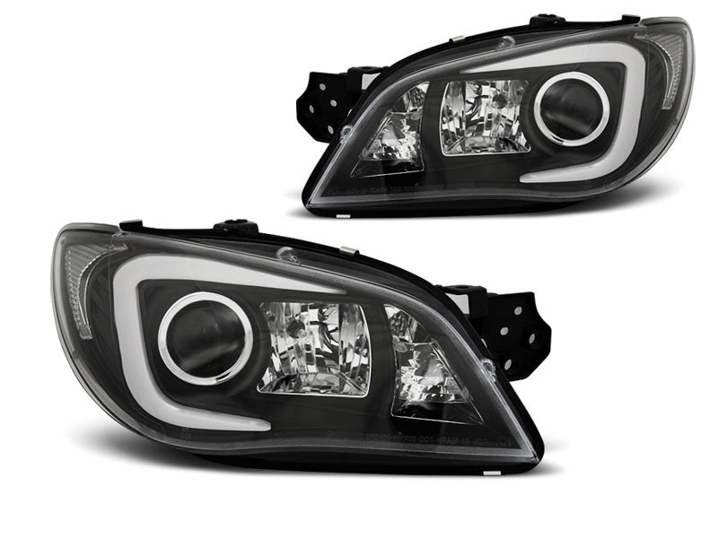 Tuning-Tec LED Tagfahrlicht Scheinwerfer für Subaru Impreza 2 Facelift (GD) 06-07 schwarz LTI