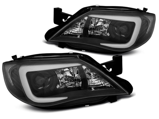 Tuning-Tec LED Tagfahrlicht Scheinwerfer für Subaru Impreza 3 (GH) 07-12 schwarz