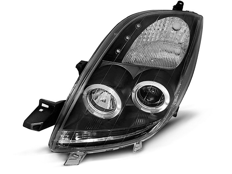 Tuning-Tec LED Angel Eyes Scheinwerfer für Toyota Yaris 06-09 schwarz