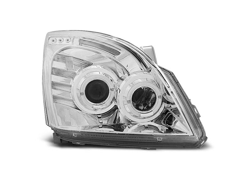 Tuning-Tec LED Angel Eyes Scheinwerfer für Toyota Land Cruiser 120 03-09 chrom