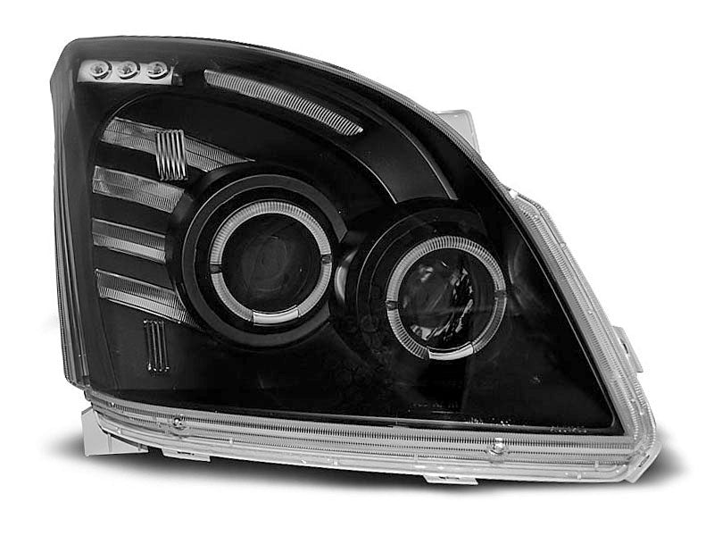 Tuning-Tec LED Angel Eyes Scheinwerfer für Toyota Land Cruiser 120 03-09 schwarz