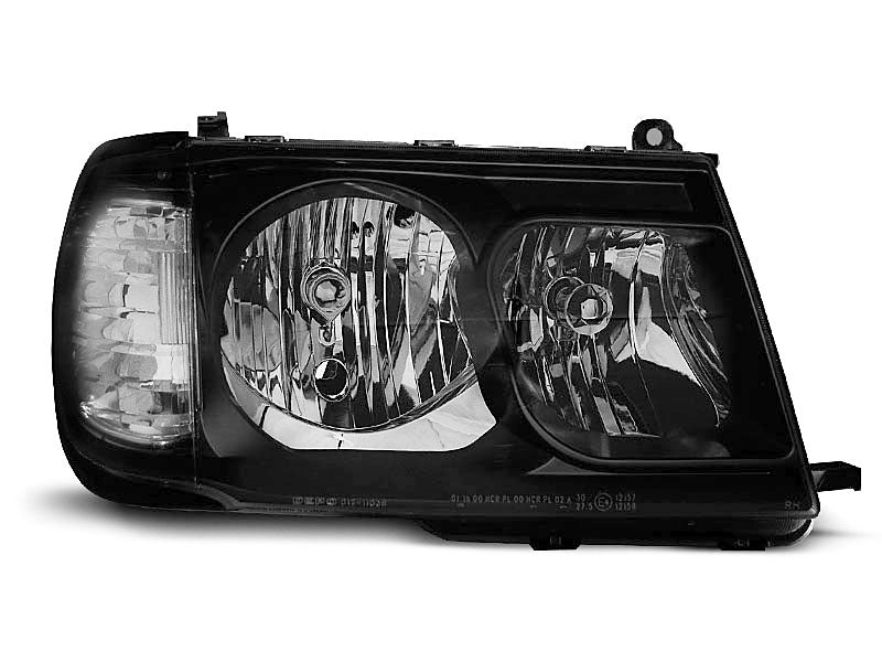 Tuning-Tec Klarglas Scheinwerfer für Toyota Land Cruiser FJ100 98-04 schwarz