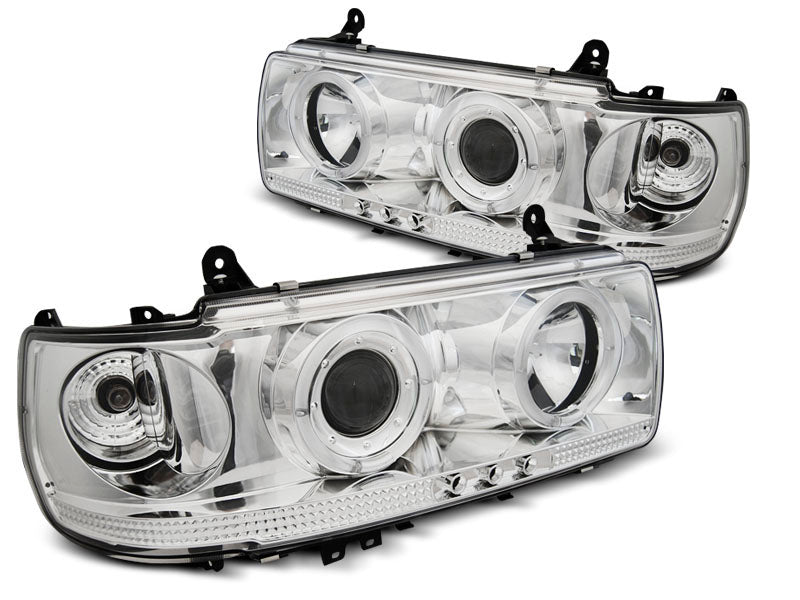 Tuning-Tec Angel Eyes Scheinwerfer für Toyota Land Cruiser FJ80 90-97 chrom