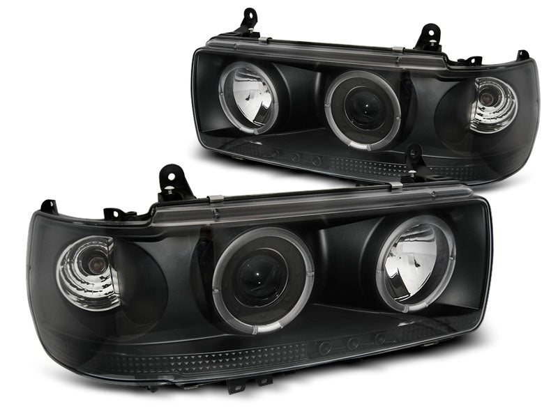 Tuning-Tec Angel Eyes Scheinwerfer für Toyota Land Cruiser FJ80 90-97 schwarz