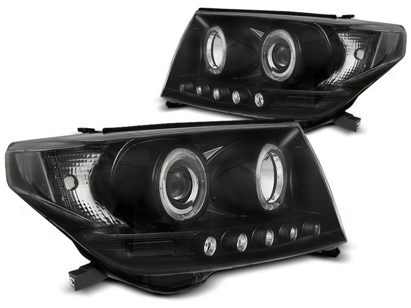 Tuning-Tec LED Angel Eyes Scheinwerfer für Toyota Land Cruiser FJ200 07-12 schwarz