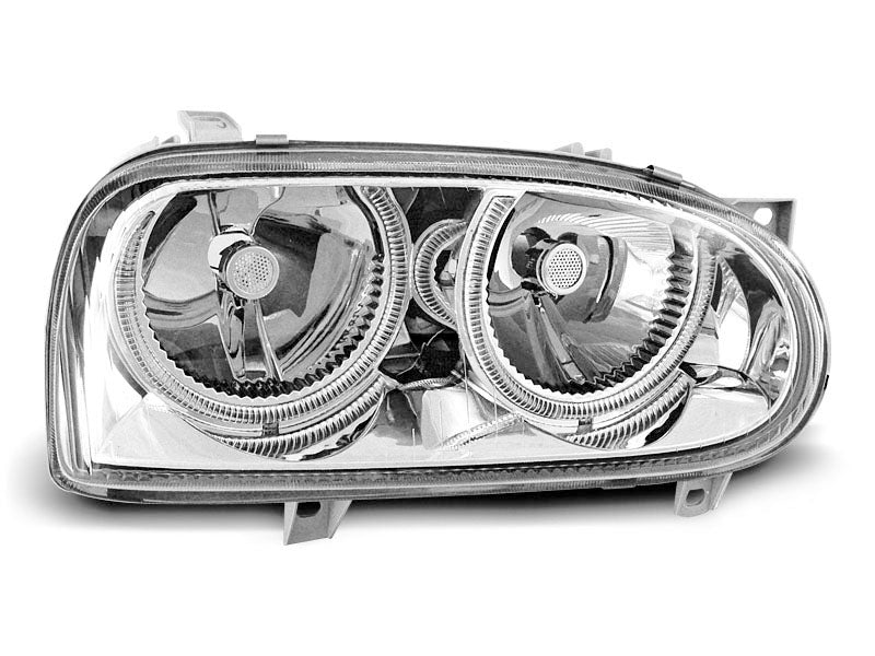 Tuning-Tec Angel Eyes Scheinwerfer für VW Golf 3 91-97 chrom