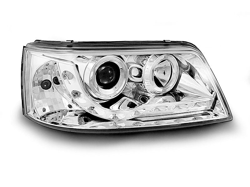 Tuning-Tec LED Tagfahrlicht Scheinwerfer für VW T5 03-09 chrom