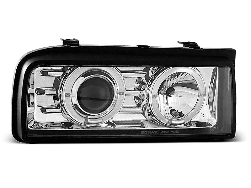 Tuning-Tec LED Angel Eyes Scheinwerfer für VW Corrado 88-95 chrom