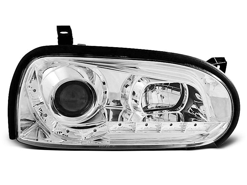 Tuning-Tec LED Tagfahrlicht Scheinwerfer für VW Golf 3 91-97 chrom