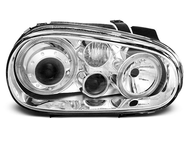 Tuning-Tec Angel Eyes Scheinwerfer für VW Golf 4 97-03 chrom