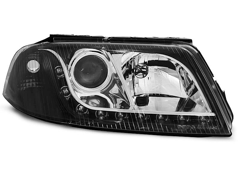 Tuning-Tec LED Tagfahrlicht Scheinwerfer für VW Passat 3BG 00-05 schwarz