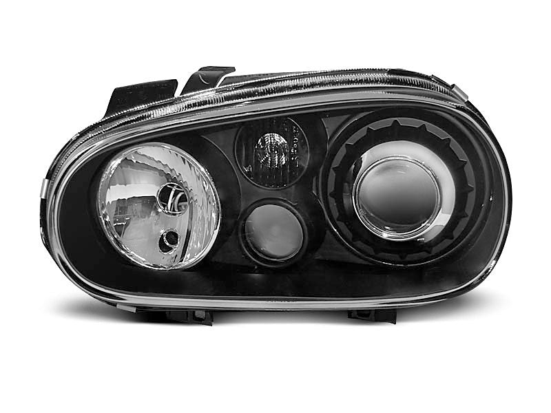Tuning-Tec R32 Klarglas Scheinwerfer für VW Golf 4 97-03 schwarz