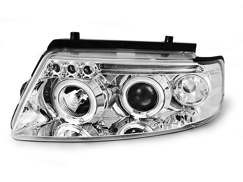 Tuning-Tec LED Angel Eyes Scheinwerfer für VW Passat 3B (B5) 96-00 chrom