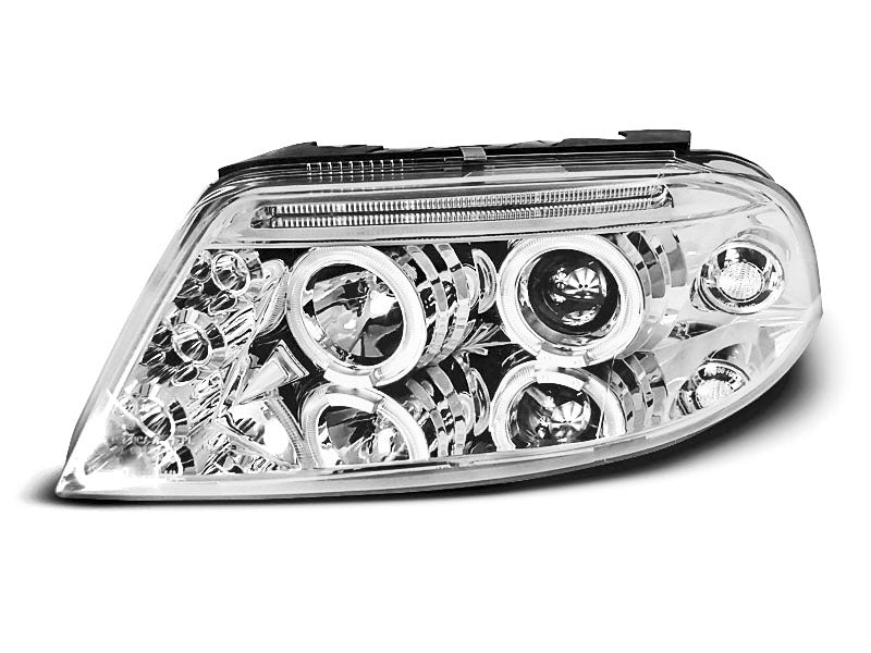 Tuning-Tec LED Angel Eyes Scheinwerfer für VW Passat 3BG 00-05 chrom