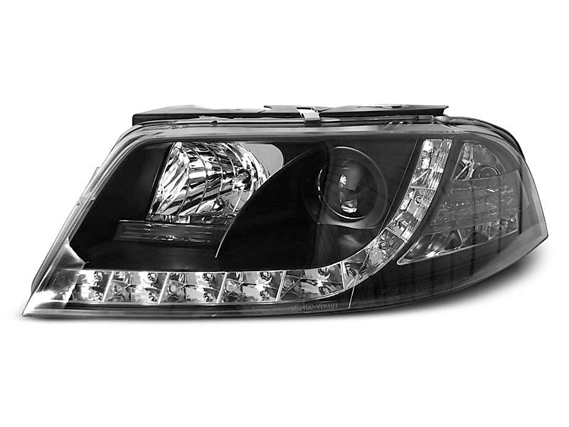 Tuning-Tec LED Tagfahrlicht Scheinwerfer für VW Passat 3BG 00-05 schwarz