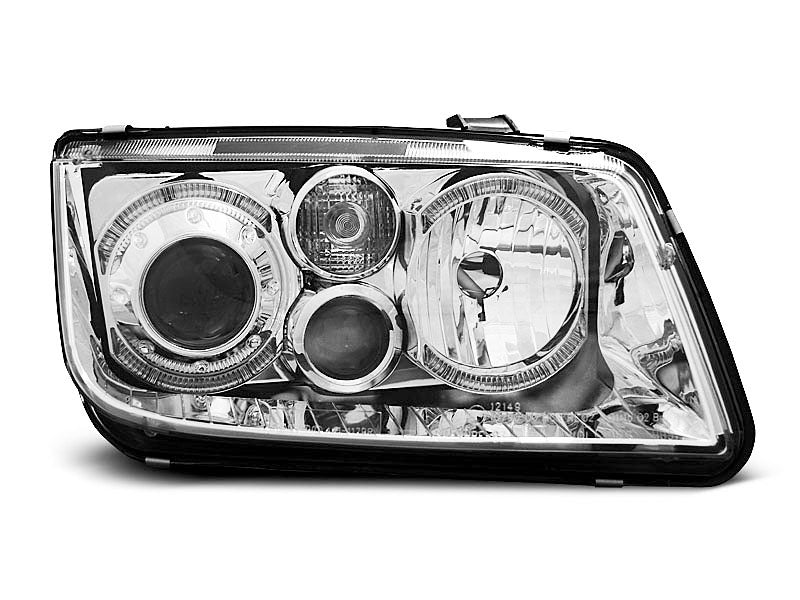 Tuning-Tec Angel Eyes Scheinwerfer für VW Bora 98-05 chrom
